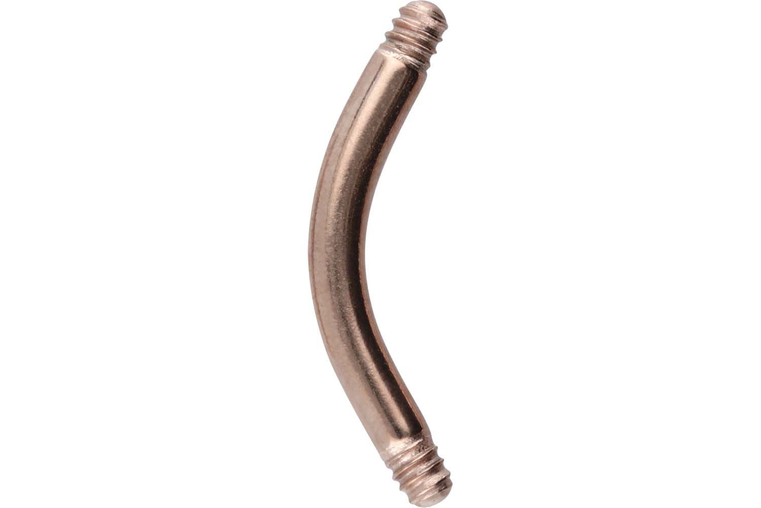 Chirurgenstahl Piercing Banane ohne Kugeln